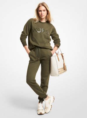 michael kors wildleder drawstring|Drawstring Organic Cotton Blend Joggers .